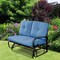 Outdoor 2-Seater Swing Glider Chair with Comfortable Cushions Garden Patio